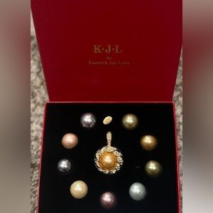 Kenneth Jay Lane, first lady pearl enhancer set